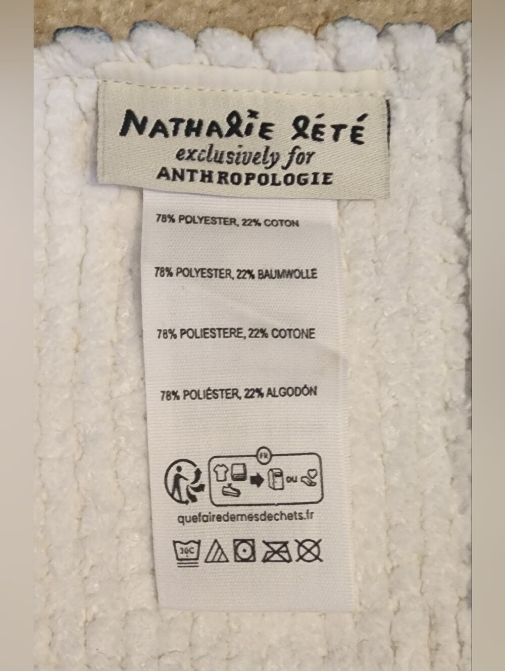 NWT Nathalie Lete Bath Rug Anthropologie - Picture 9 of 10